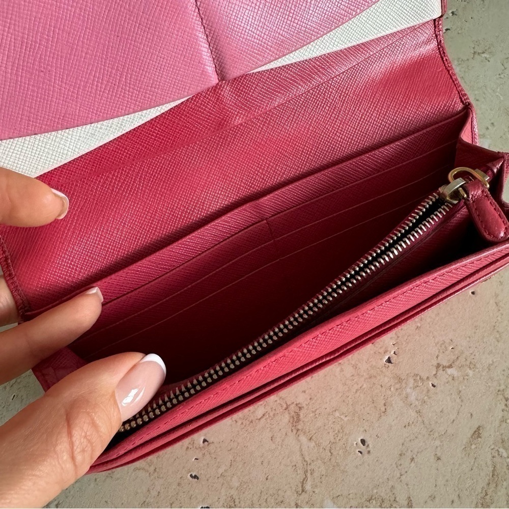 PRADA Milano Pink Long Wallet, Authentic - Picture 12 of 16